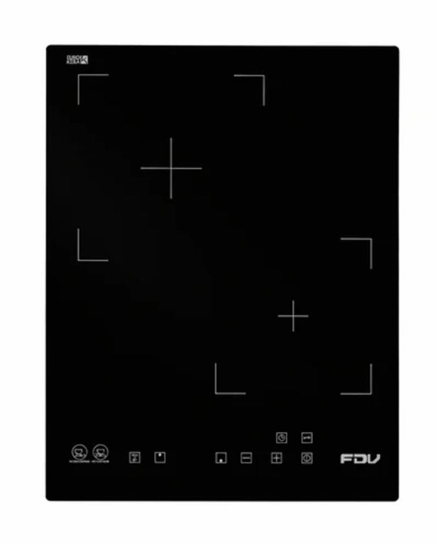 FDV Encimera Vitrocerámica Black 2 Quemadores 35 cm