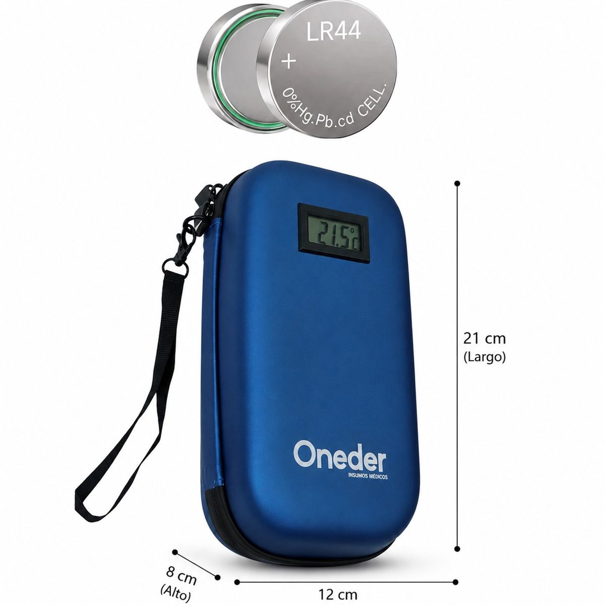 ONEDER - Pack Estuche Cooler Insulina Azul De Viaje Pastillero Semanal Oneder