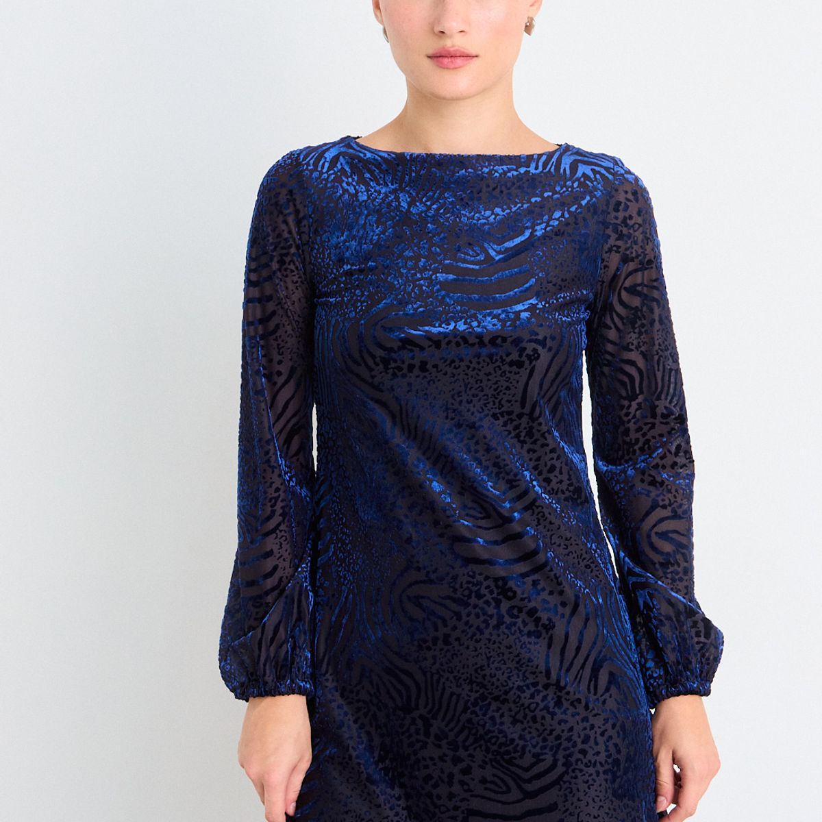 IO - Vestido Liso Mujer Azul Io