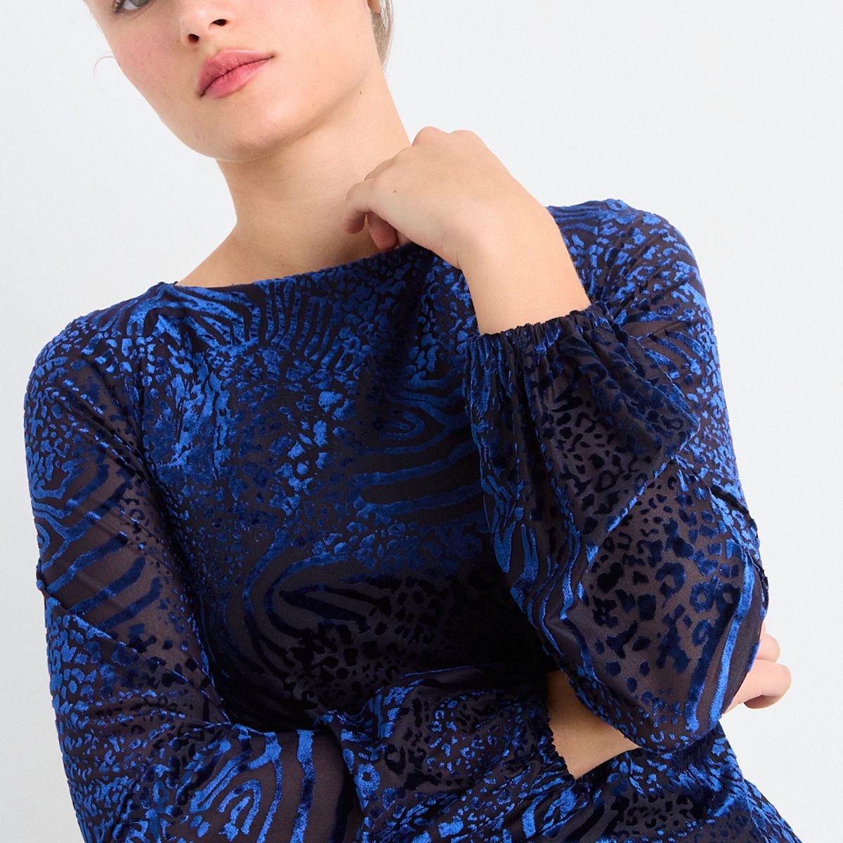 IO - Vestido Liso Mujer Azul Io