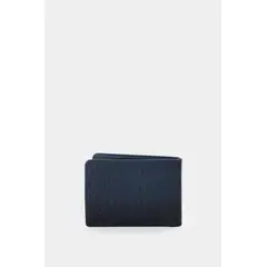 VELEZ - Vélez Billetera De Cuero Grabado Para Hombre Ray Azul Oscuro