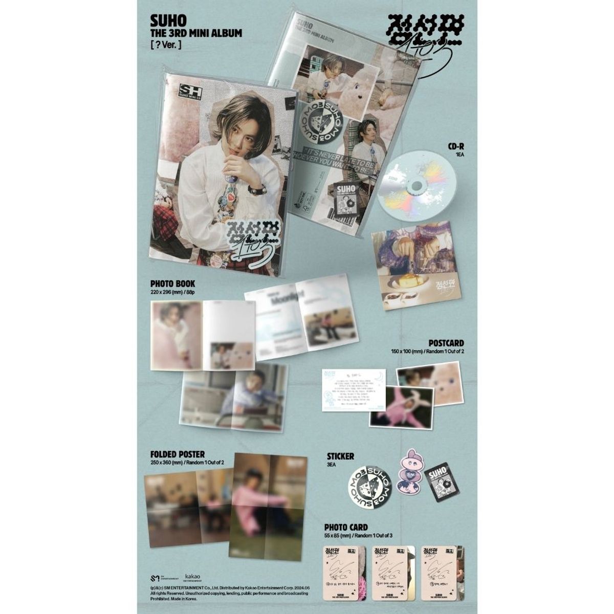 GENERICO - SUHO The 3rd Mini Album ‘1 to 3’  Ver.