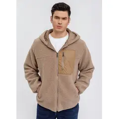 LIKE SHOP - Chaqueta Corderito Hombre Premium Calidad Premium Gorro Cierre 6092