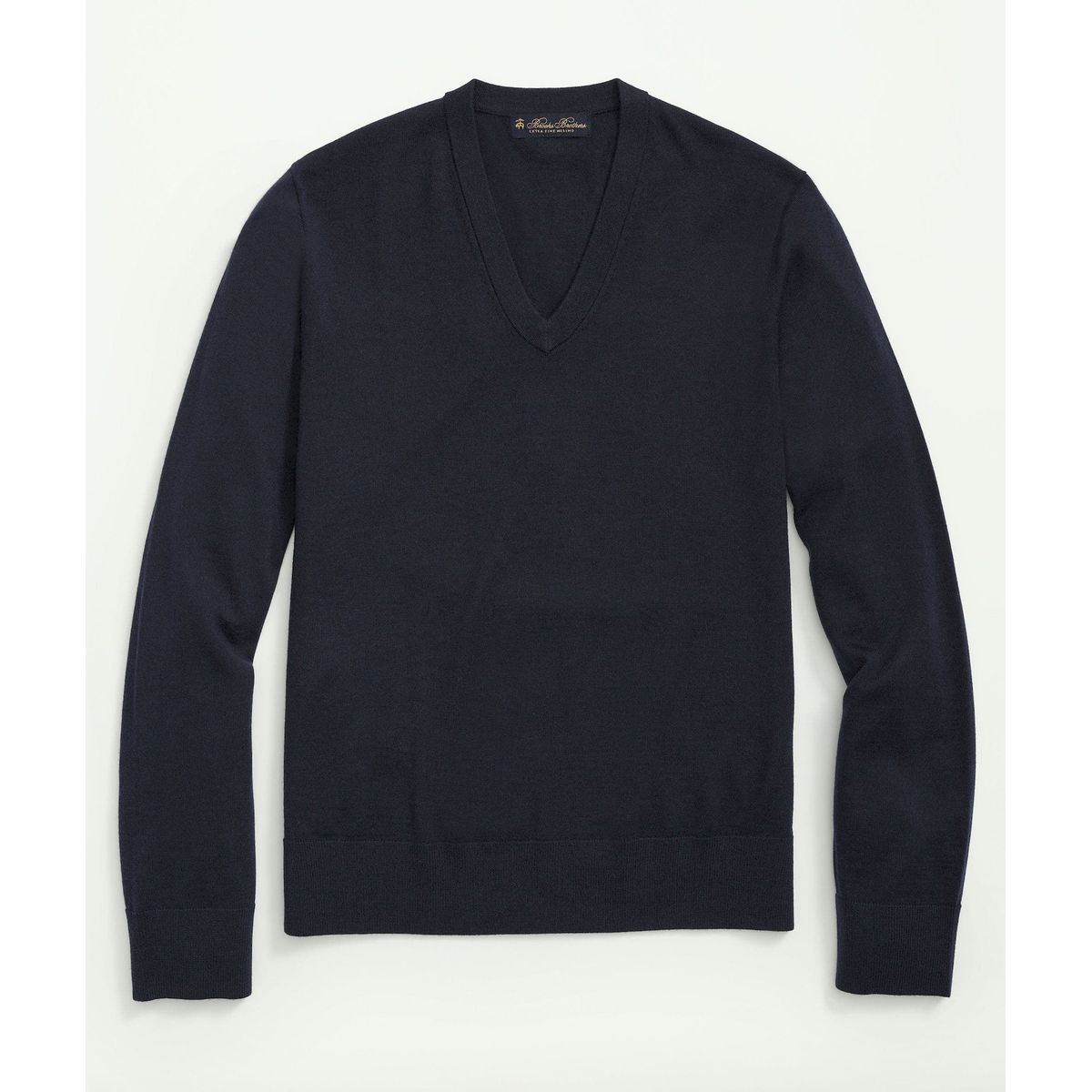 BROOKS BROTHERS - Sweater Hombre Ultimate Merino Wool V-Neck Azul Brooks Brothers
