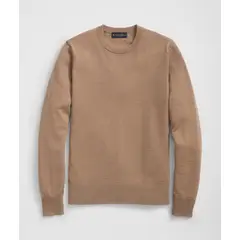 BROOKS BROTHERS - Sweater Hombre Ultimate Merino Wool Crewneck Café