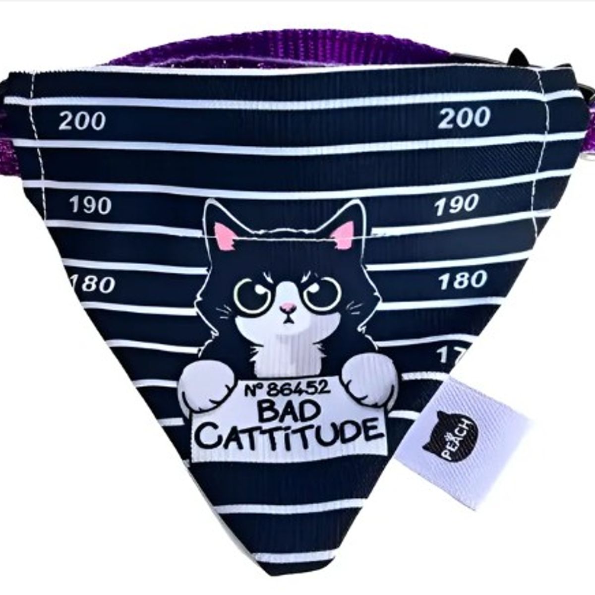 GENERICO - Bandana para Gato con collar diseño Peligroso