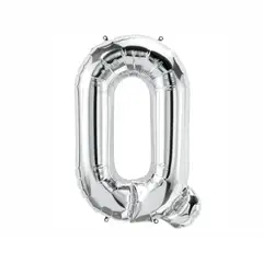 GENERICO - Globos metalizados de letras 40 pulgadas PLATEADAS LETRA Q