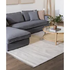 AMOBLE - Alfombra Sedora Beige Lana Rectangular 250x350