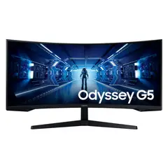 SAMSUNG - Monitor Gamer Curvo Odyssey G5 G55T 34 165Hz QHD