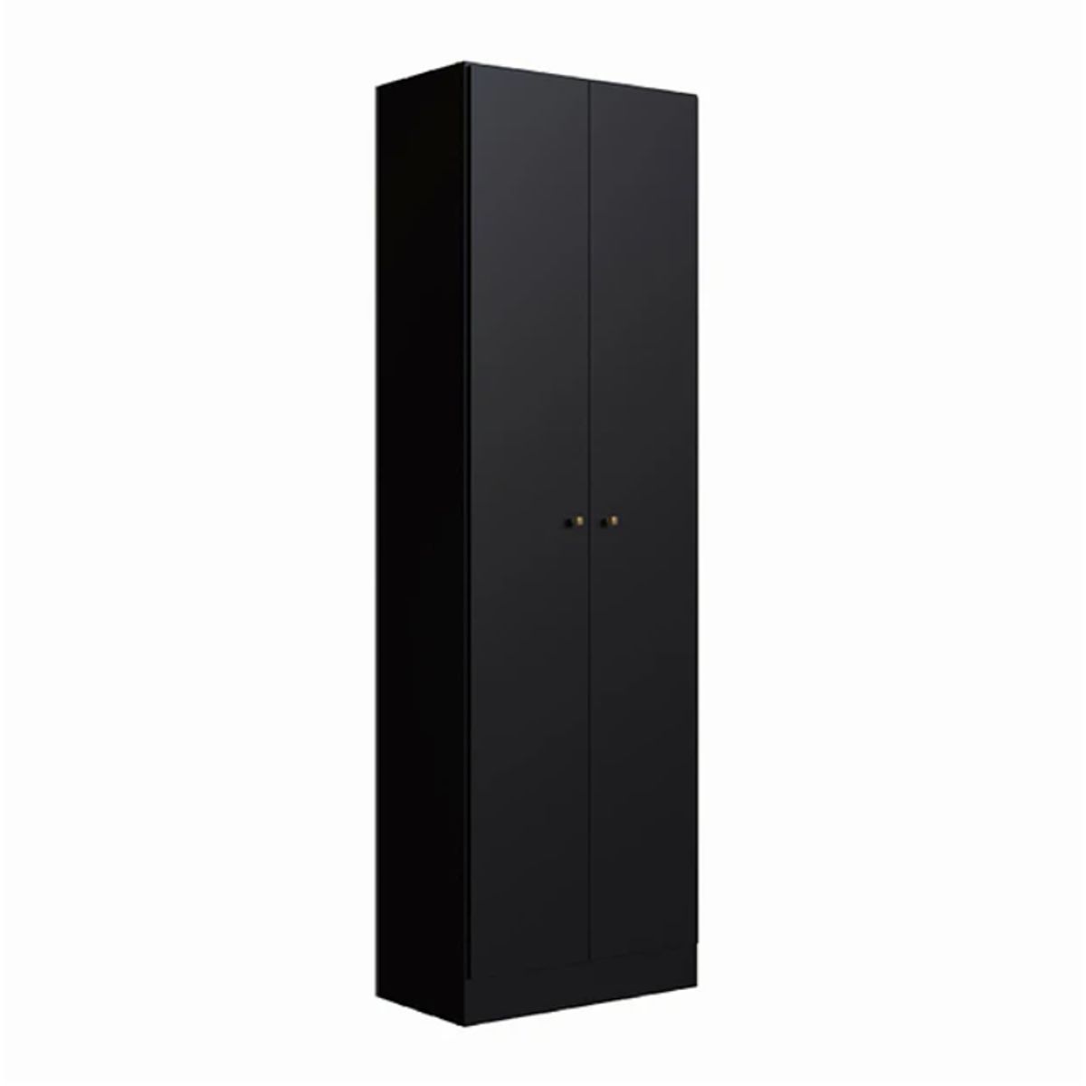 BE DESIGN - Estante Multiuso Paraná 2 Puertas Con 5 Niveles Negro Mate