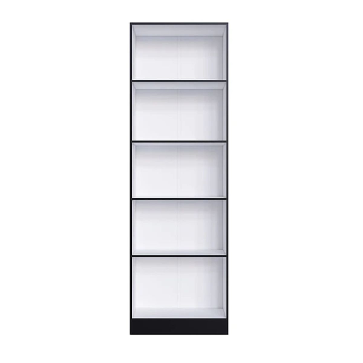 BE DESIGN - Estante Multiuso Paraná 2 Puertas Con 5 Niveles Negro Mate