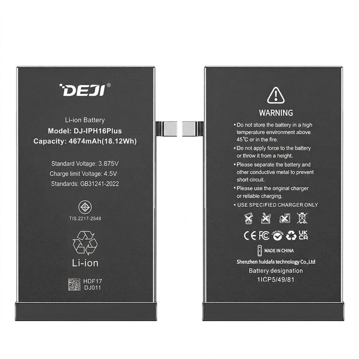 GENERICO - Batería para Iphone 16 Plus Marca Deji
