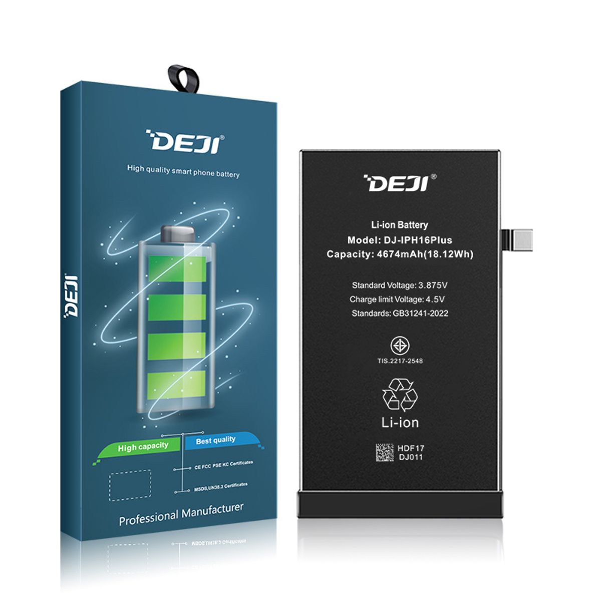 GENERICO - Batería para Iphone 16 Plus Marca Deji