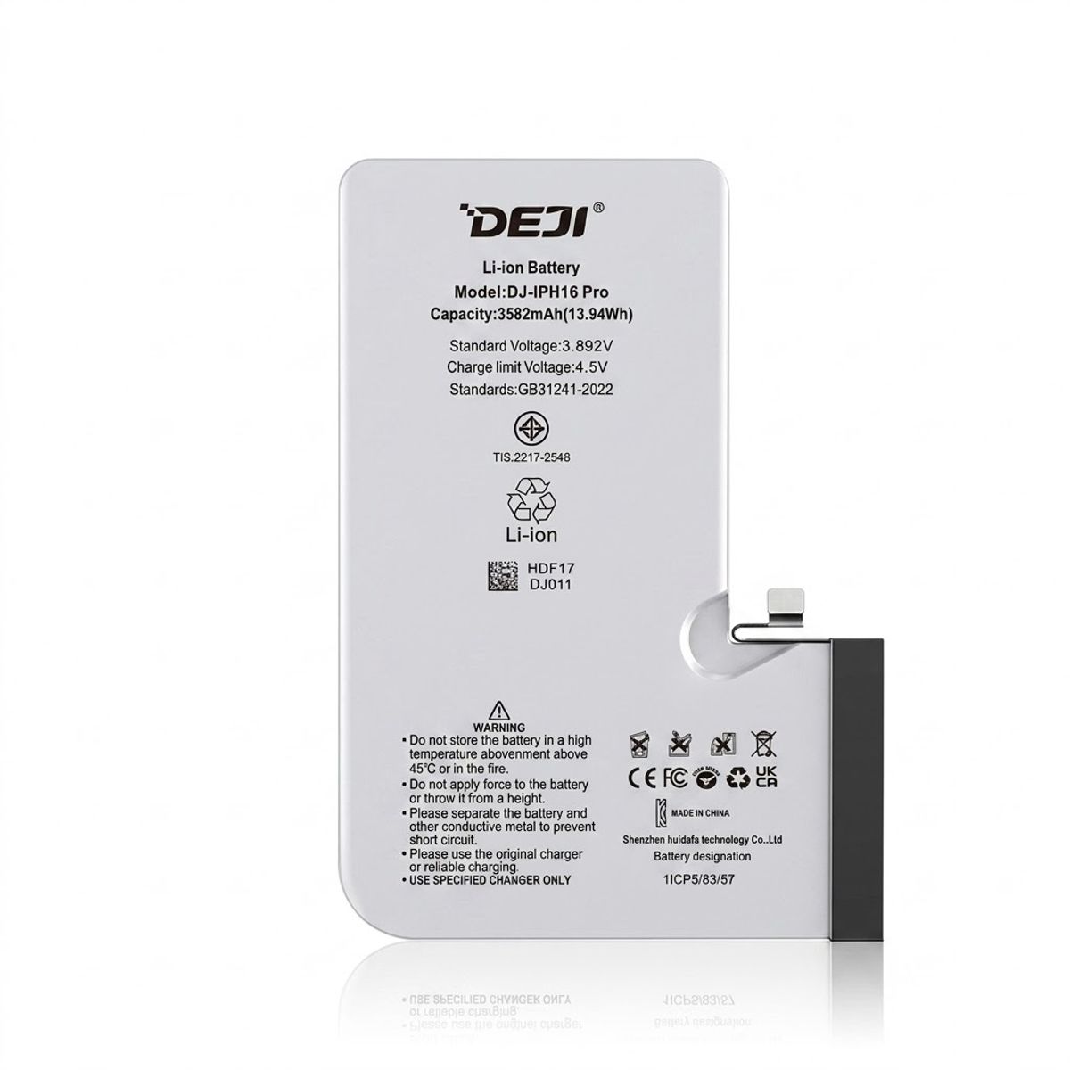 GENERICO - Batería para Iphone 16 Pro Marca Deji