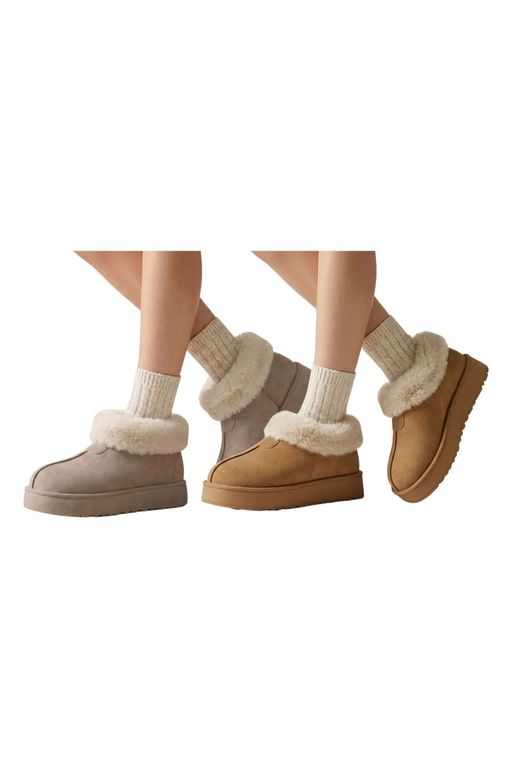 Pack 2 Botin Mujer Pantubota Chiporro Forrado, Termicas 536 Multicolor 36-37