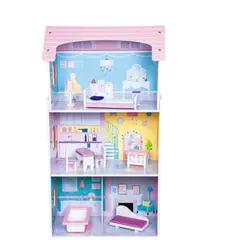 GENERICO - Casa Didáctica De Muñecas Para Niños De Madera