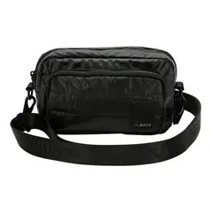 GENERICO - Bandolera Mini Bags de Nailon Negro Metalizado BELUG