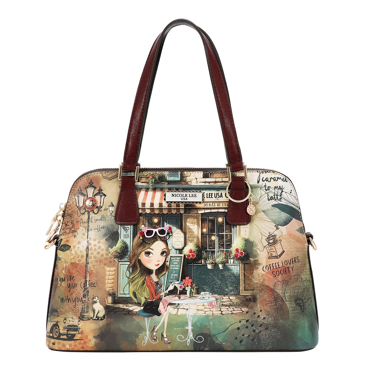 NICOLE LEE - CARTERA SATCHEL BAG VIRTUAL FRIEND
