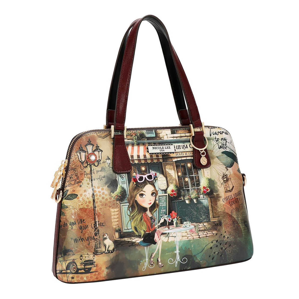 NICOLE LEE - CARTERA SATCHEL BAG VIRTUAL FRIEND