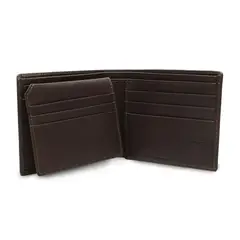 CARDINALE - Billetera Cuero Con Tarjetero Café Oscuro