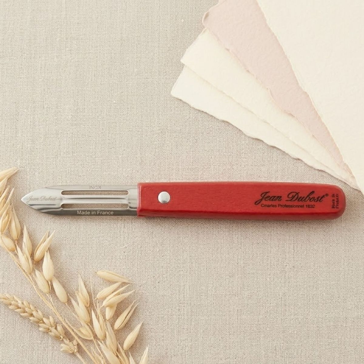 LAGUIOLE - Pelador Bechwood Mango de Madera Rojo Laguiole Jean Dubost