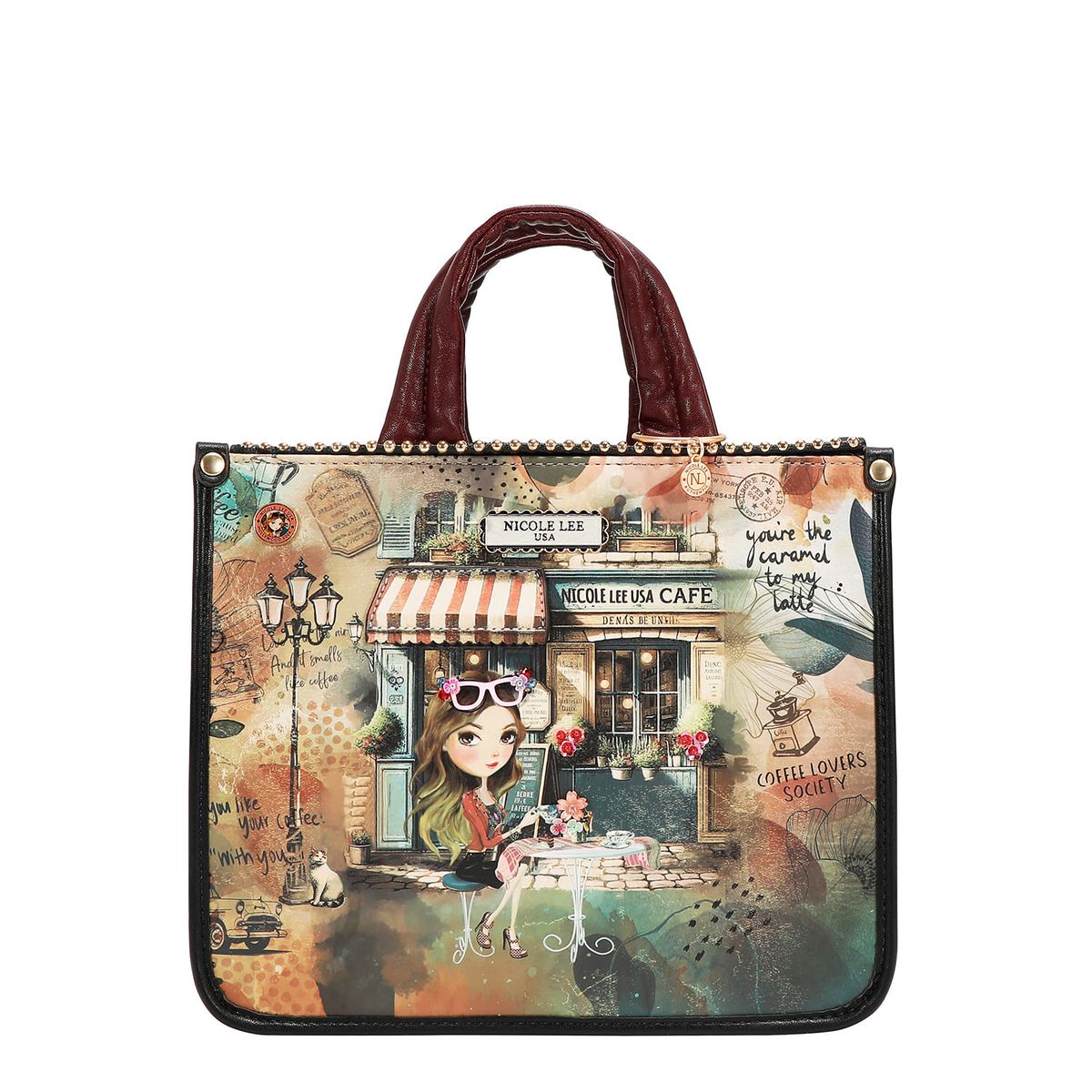 NICOLE LEE - CARTERA SMALL TOTE BAG VIRTUAL FRIEND