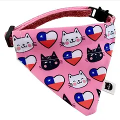 GENERICO - Bandana con collar para gato de Fiestas Patrias