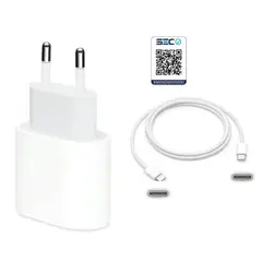 APPLE - Cargador USB-C 20W Original Con Cable C a C