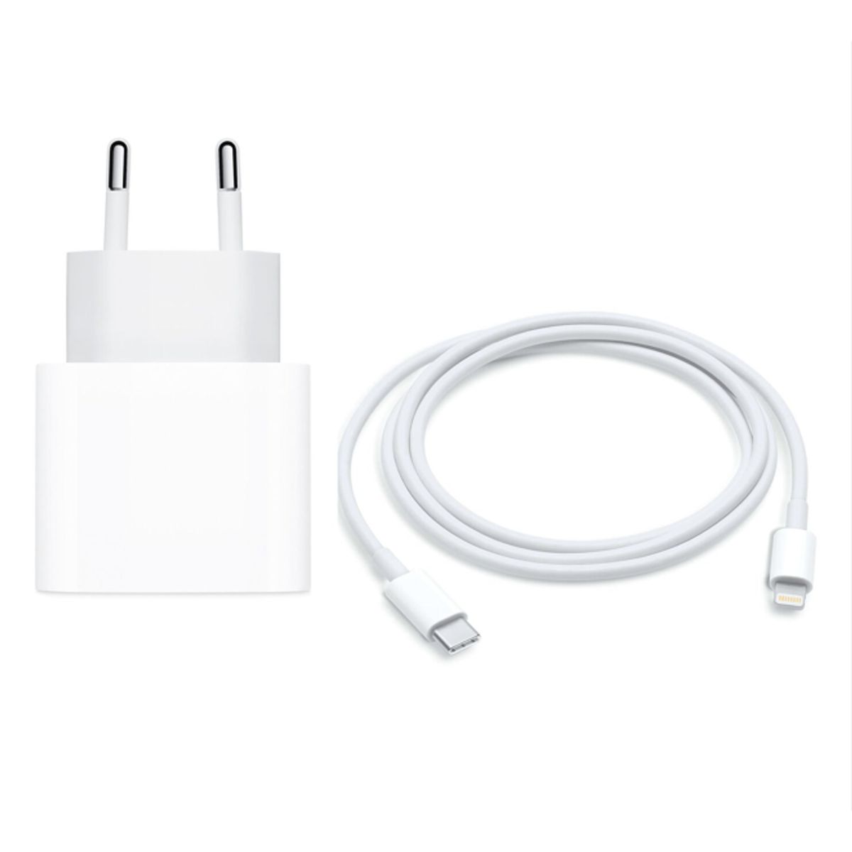 APPLE - Cargador Apple USB-C 20W Original Con Cable C Lightning 1mt