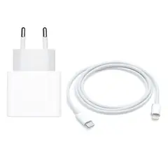 APPLE - Cargador USB-C 20W Original Con Cable C Lightning 1mt