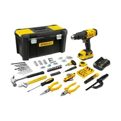 STANLEY - Kit Taladro Percutor SCD712D1H-B2 + Acc. y Herr. Manuales