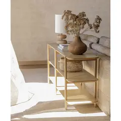 AMOBLE - Rack Sosa Pk Natural Madera de Roble
