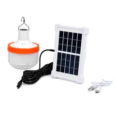TECNOLAB - Lámpara Solar Emergencia 80W Recargable USB C LED - PS