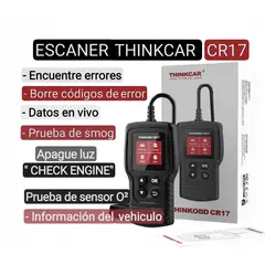 GENERICO - Escaner Automotriz Thinkcar CR17. Thinkscan. Borra códigos de error