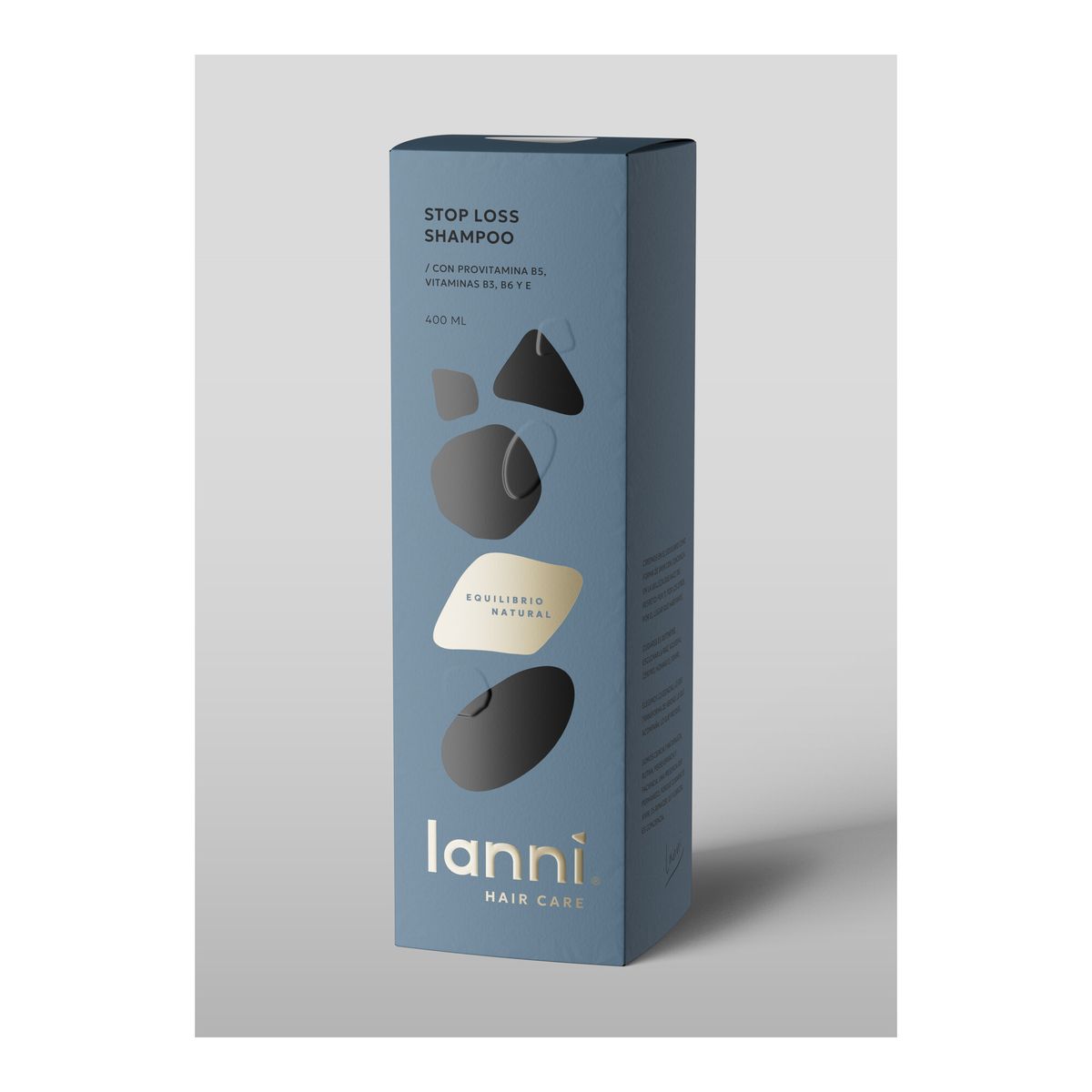 LANNI - Shampoo Anticaída Stop Loss Lanni Hair Care 400ml Refuerzo Vitamínico TheraViTx5