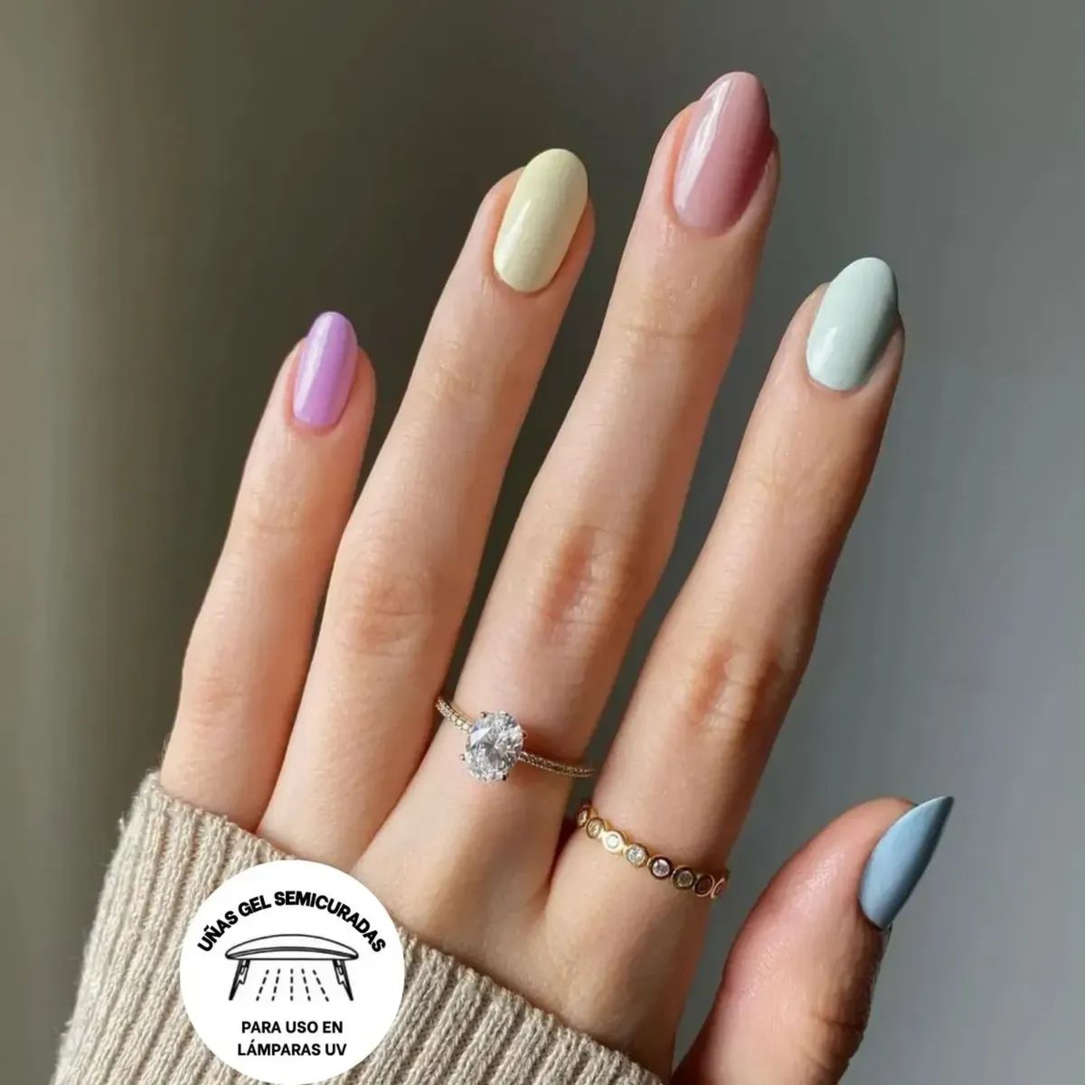 GENERICO - Uñas Gel Sticker Semicurado, Nordvik Para Lampara Uv Modelos