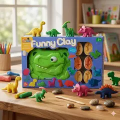 GENERICO - Juguete Maleta Dinosaurio Con Plastilina De Para Niños