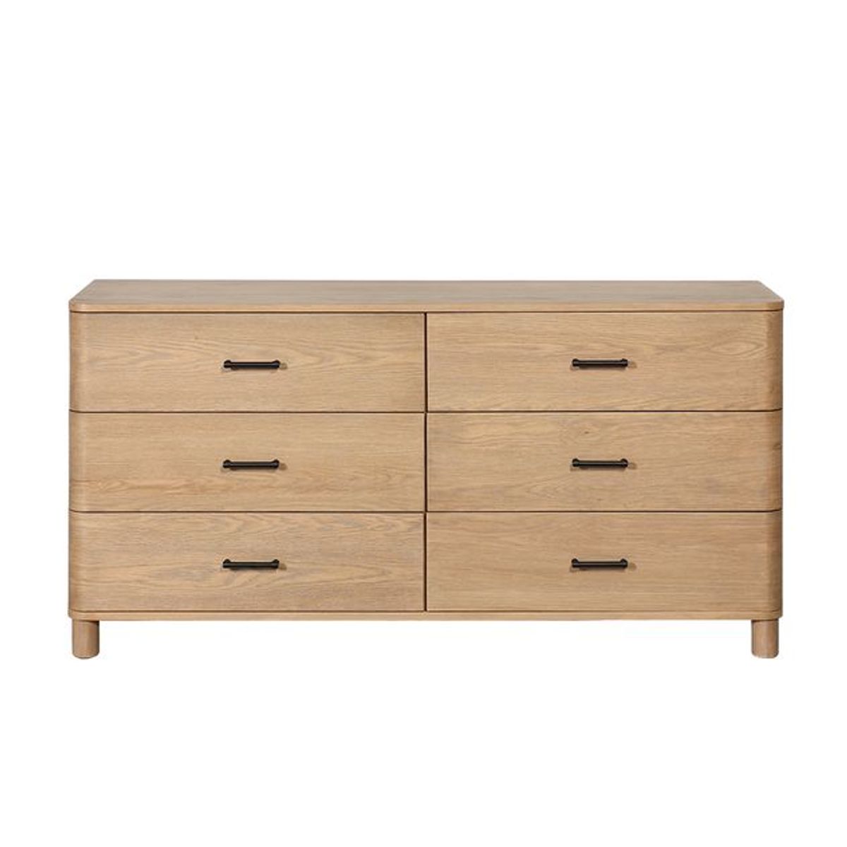 AMOBLE - Comoda Amoble Simon 2 Natural Madera Roble