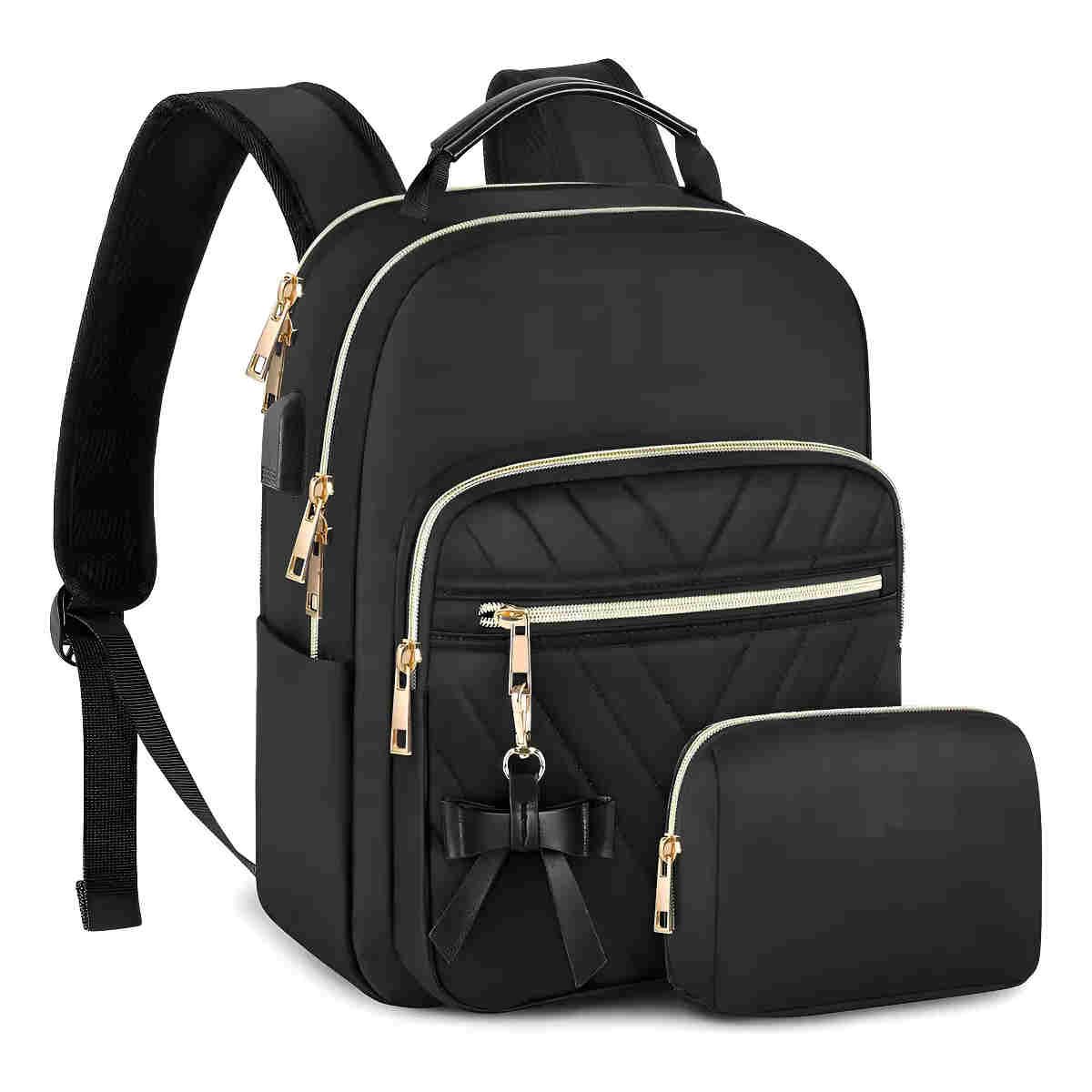 GENERICO - Mochila De Mujer, Mochilas Dama, Mochila Escolar Negra, Mochila De Moda, Impermeable  BELUG