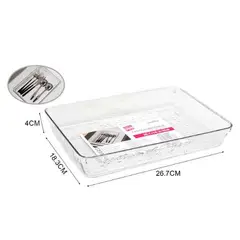 GENERICO - ORGANIZADOR CAJA ACRILICO MULTIUSOS 26.7CM