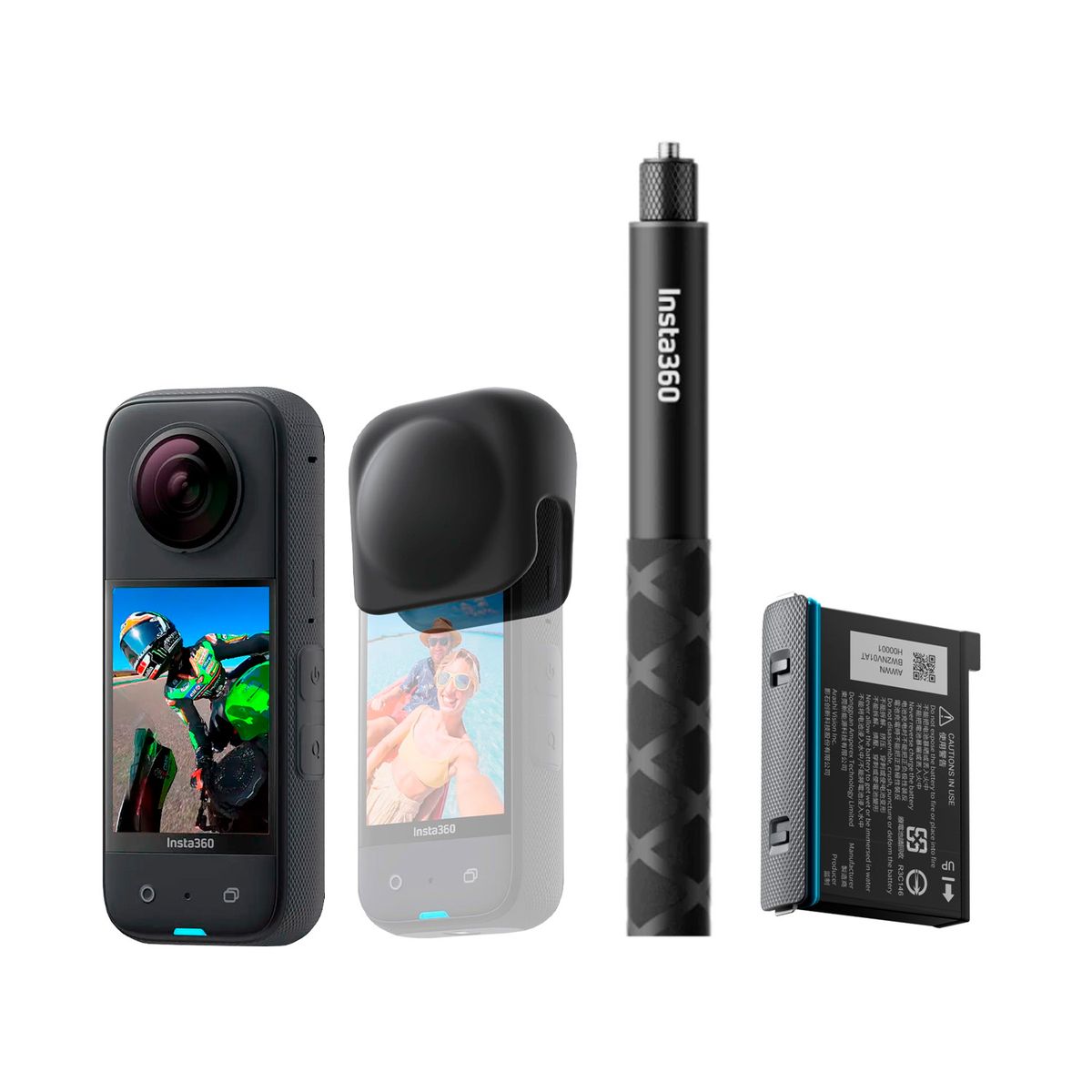 INSTA360 - Cámara de Acción Insta360 X3 Starter Bundle