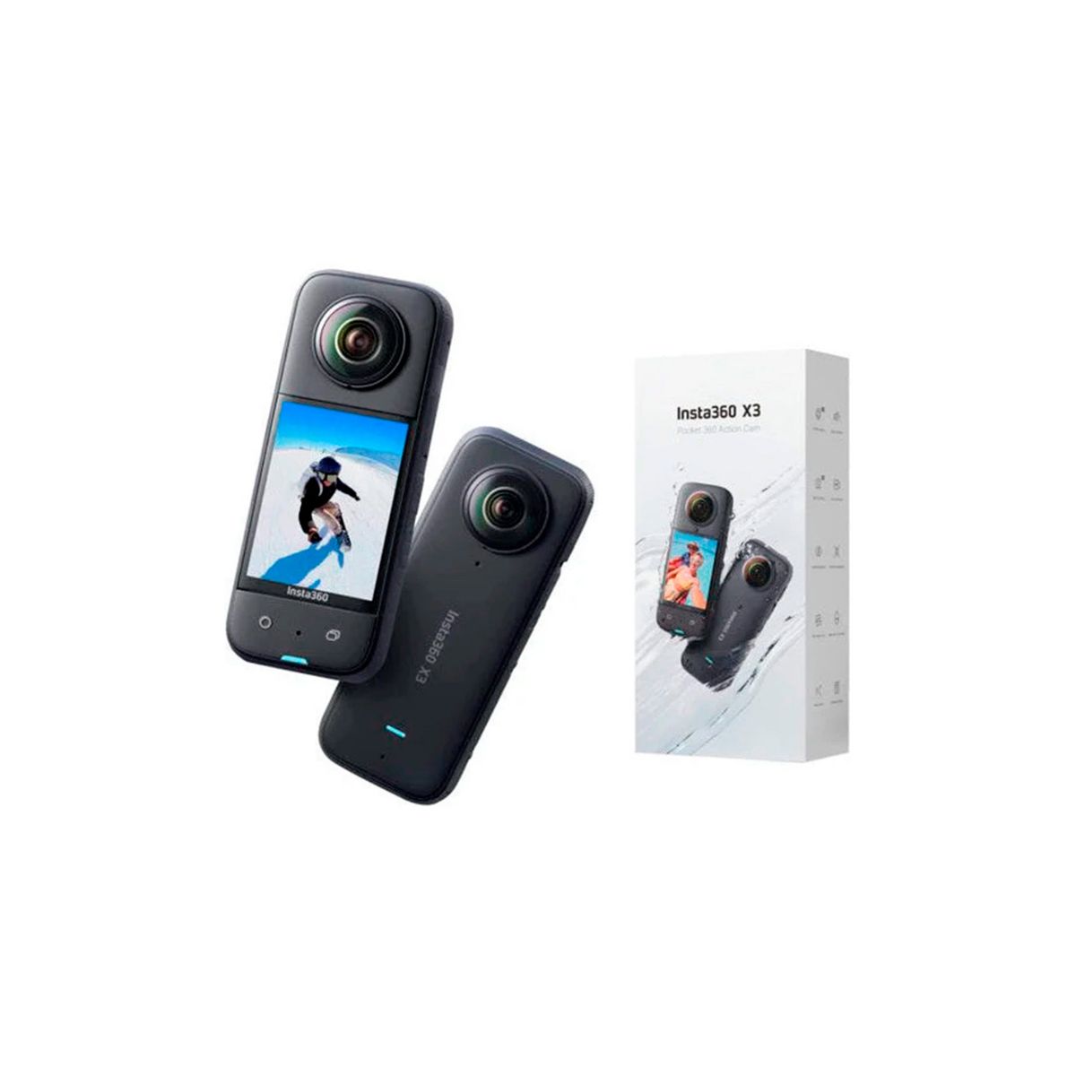 INSTA360 - Cámara de Acción Insta360 X3 Starter Bundle