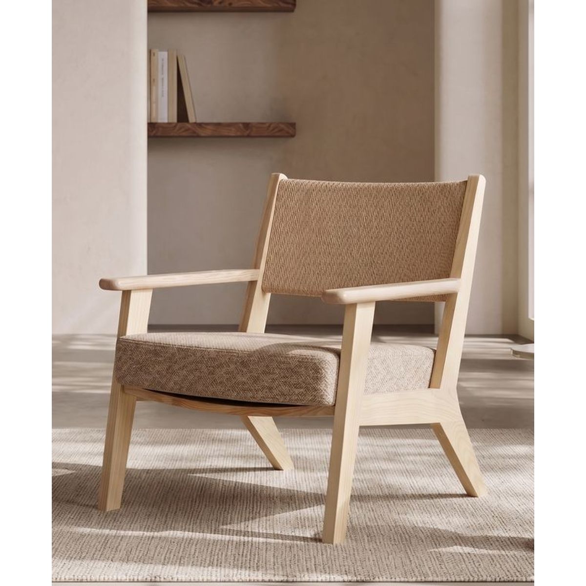 AMOBLE - Poltrona Aoyama Fibra Beige Amoble