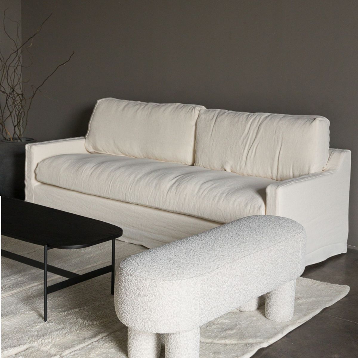 AMOBLE - Banqueta Mobi Amoble Gris