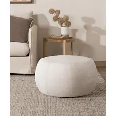 AMOBLE - Pouf Tortel 65 Beige Amoblé