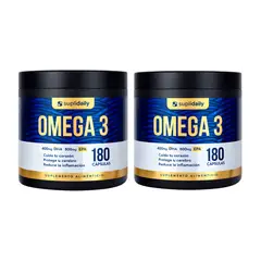 SUPLIDAILY - Omega 3 800 Epa 400 Dha 360 Cap Alta Pureza Pack X2