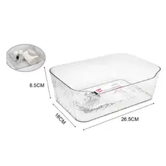 GENERICO - ORGANIZADOR CAJA ACRILICO MULTIUSOS 26.5CM
