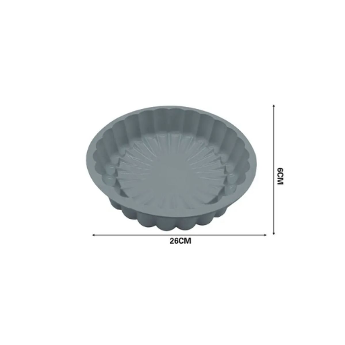 GENERICO - Molde De Silicona 26CM Color Gris