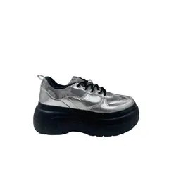 HERIEL - Zapatilla Urbana Plataforma Mujer Metalizada Camuflaje