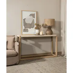 AMOBLE - Arrimo Ardela Roble Travertino Rectangular 150cm